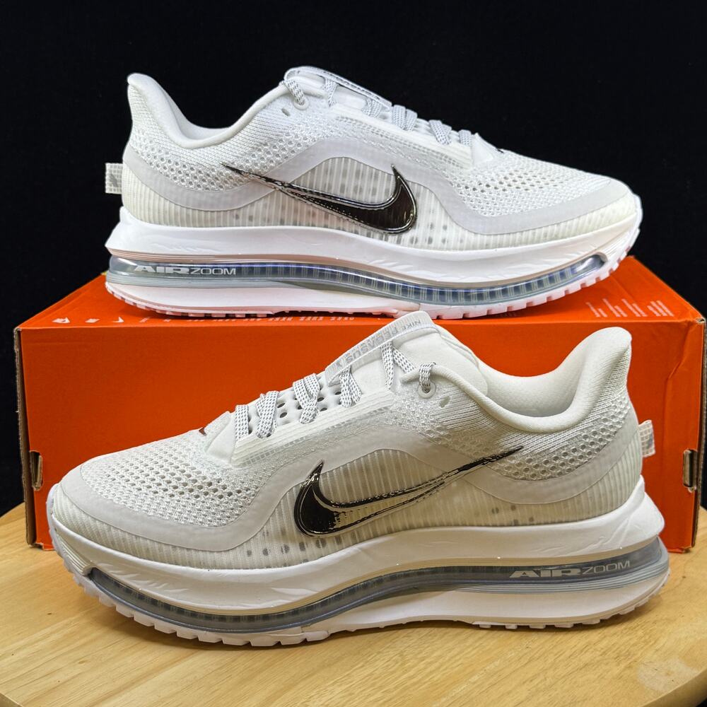 Nike Air Zoom Pegasus Premium White Metallic Silver HQ2593-102 Womens Size 9 New
